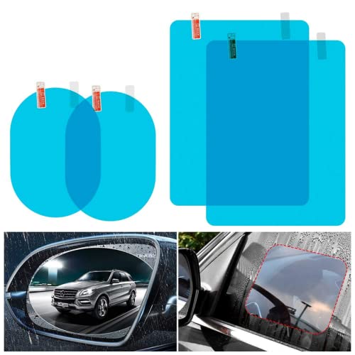 Car Mirror Waterproof Film Anti Fog Film for Car Mirror Rain Proof Film, All Veh