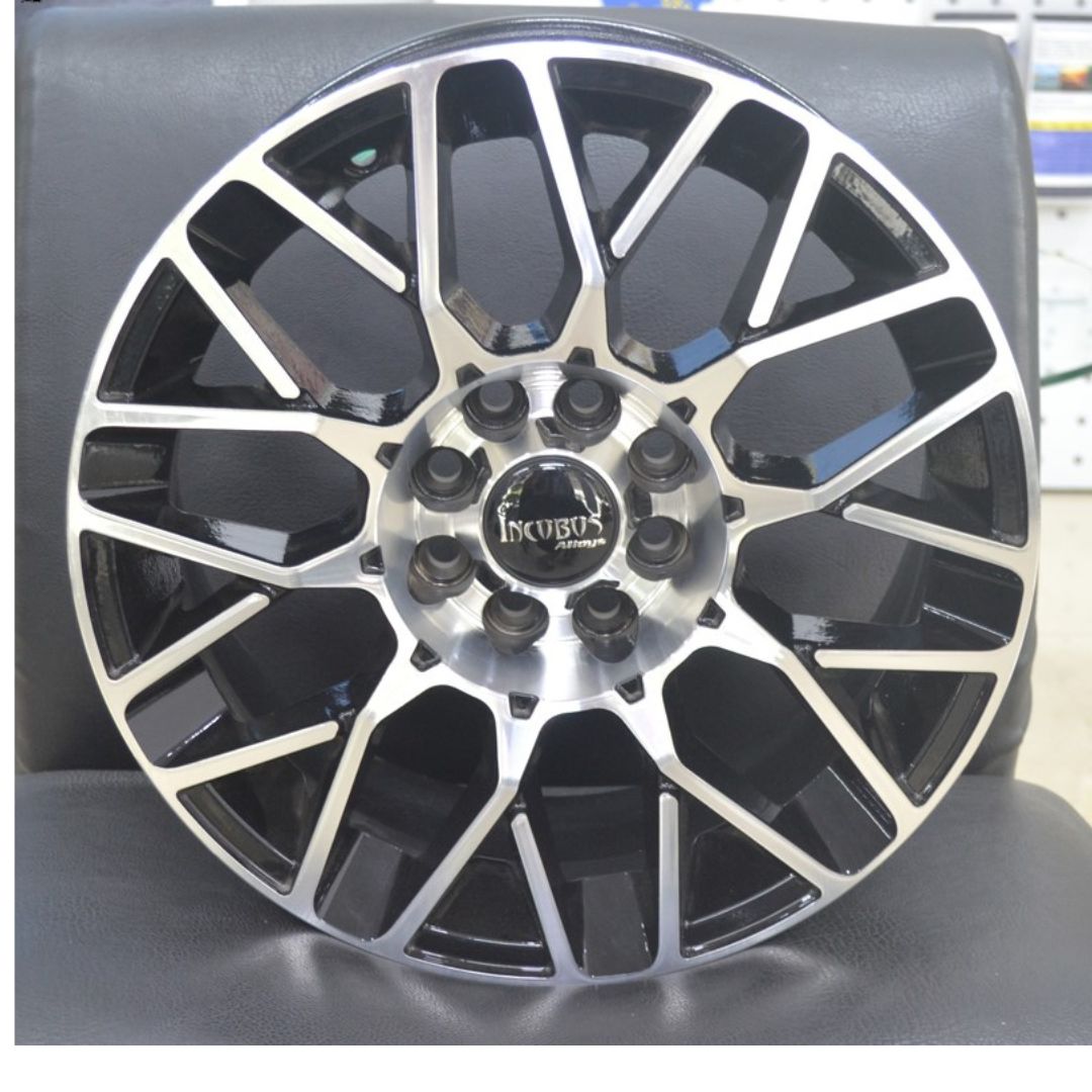 15" Incubus 418 Black Glossy & Polished Metal 10h