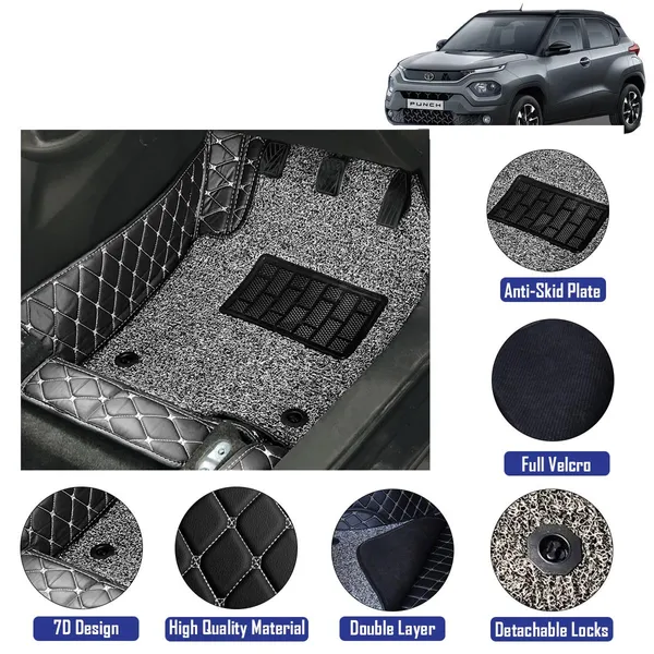 7D Floor Mats Suitable For Tata Punch