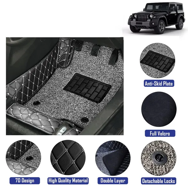 7D Floor Mats Suitable For Mahindra Thar