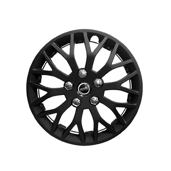 Hotwheelz 13 Inch Sporty Wheel Cover - Full Matte Black Finish