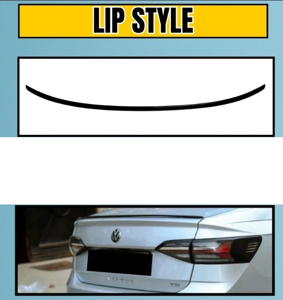 Volkswagen Virtus Slim Lip Spoiler | Minimalist Edge | Adhesive Mount